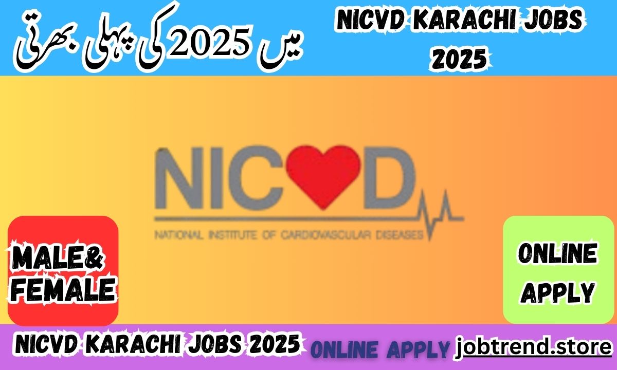 NICVD Karachi Jobs 2025