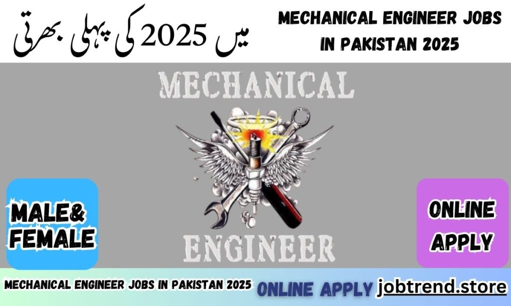 Mechanical Engineer Jobs in Pakistan 2025