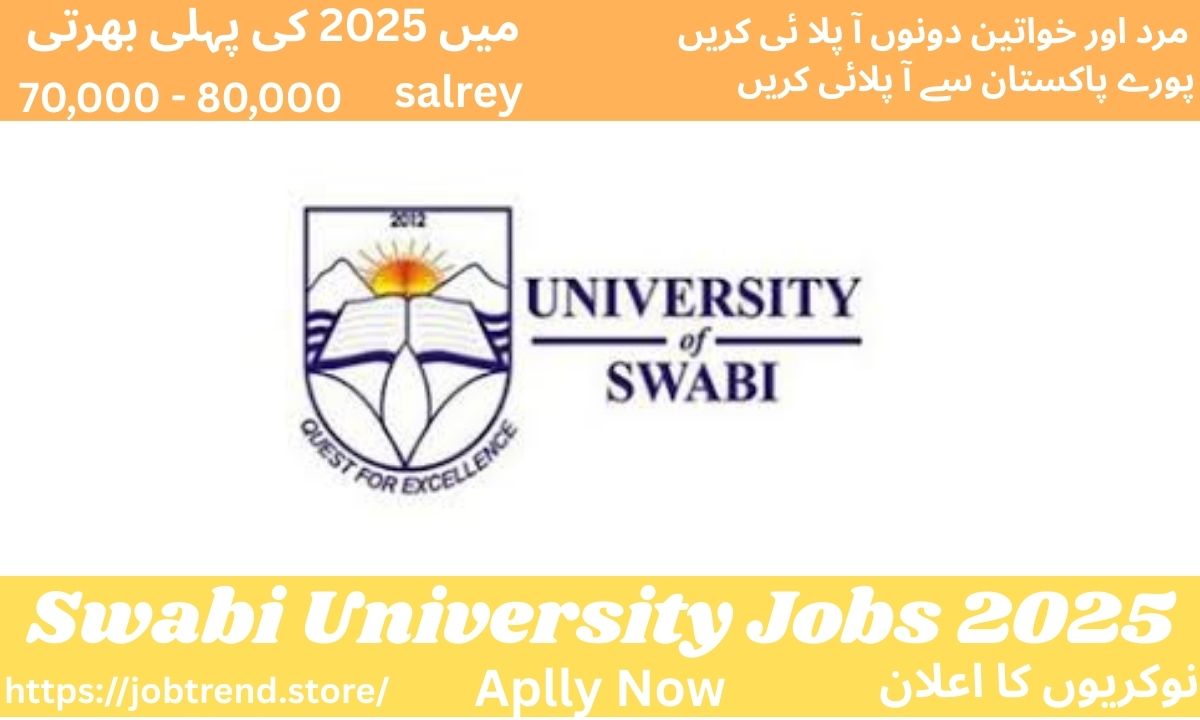 Swabi University Jobs 2025