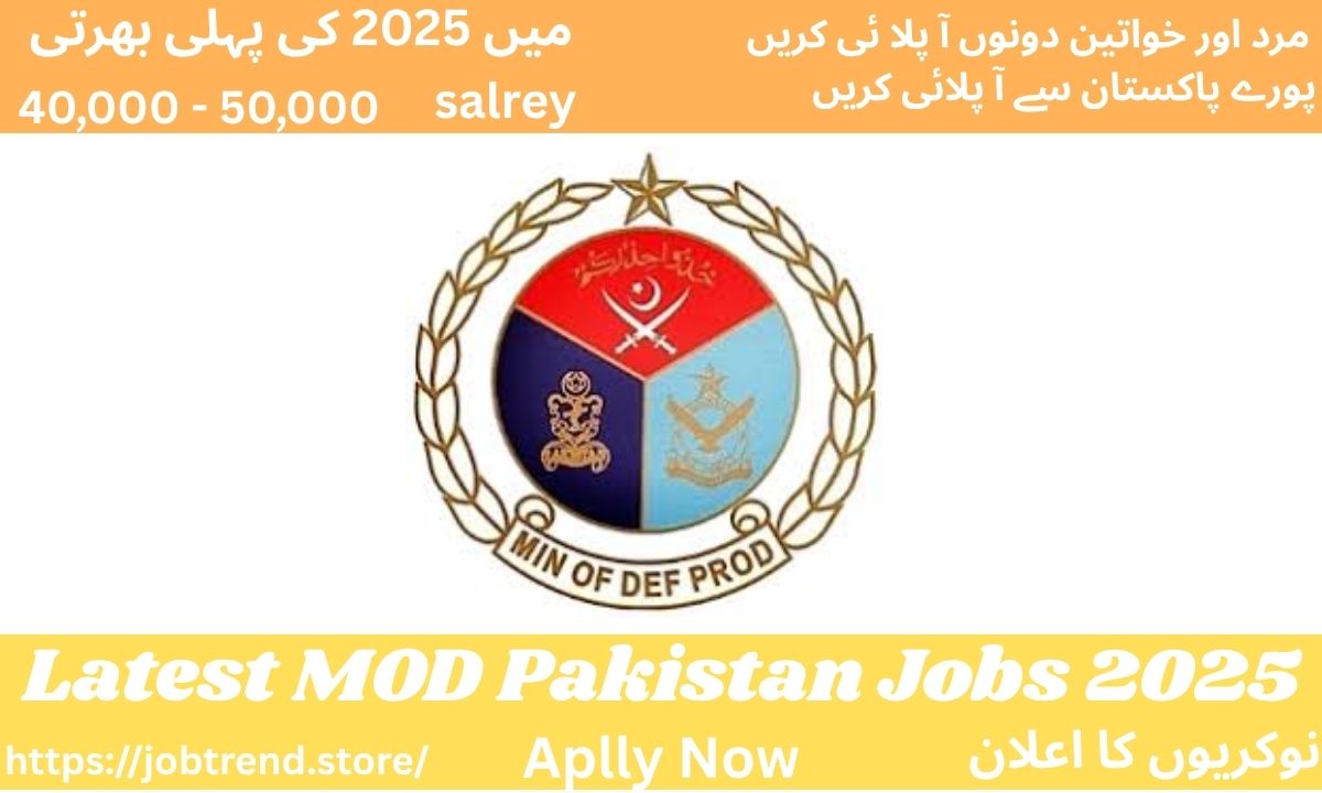 Latest MOD Pakistan Jobs 2025